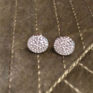 Michael Kors Round Crystal Pave Studs